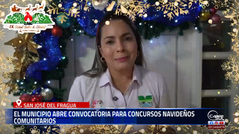 La Administración Municipal de San José del Fragua inició la temporada navideña con la apertura de concursos dirigidos a promover la participación ciudadana y la integración comunitaria durante las festividades de fin de año.