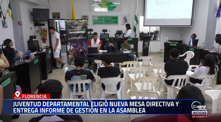 Representantes de la Plataforma Departamental de Juventudes participaron en una reunión en el recinto de la Asamblea del Caquetá.