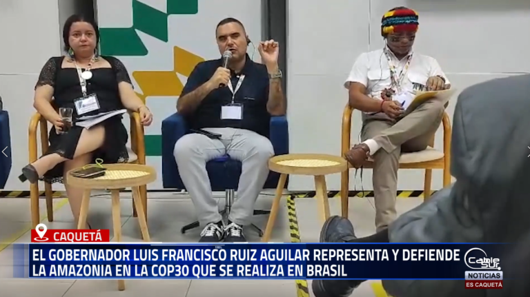 El gobernador Luis Francisco Ruíz Aguilar representa y defiende la amazonia en la cop30 que se realiza en Brasil.