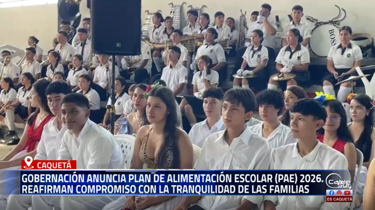 En un ejercicio de compromiso y planificación, la Gobernación del Caquetá, a través de la Secretaría de Educación, dió a conocer hoy el Plan de Alimentación Escolar (PAE) para la próxima vigencia (2026).