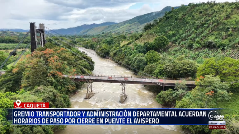 El gremio transportador emitió una declaración referente a los horarios de paso en el puente El Avispero.