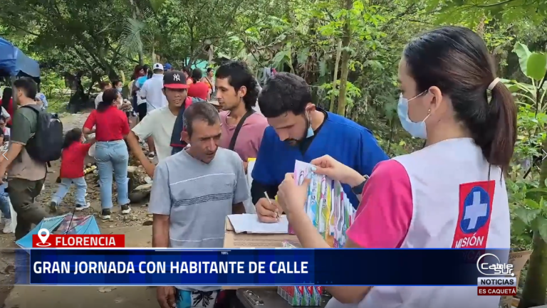 La Alcaldía de Florencia realiza este martes 25 y miércoles 26 dos jornadas especiales de atención a habitantes de calle, con el acompañamiento del Ministerio de la Igualdad y el equipo de la Secretaría de Inclusión, Salud y el Hospital Héctor Orozco-Orozco.