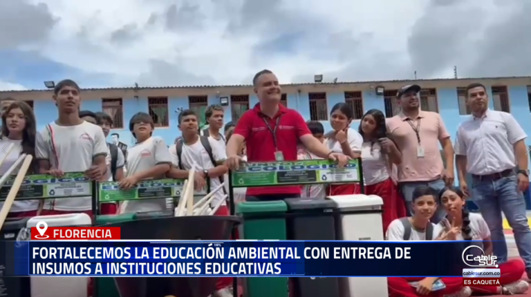 La Alcaldía de Florencia continúa impulsando el fortalecimiento de la educación ambiental en el municipio con la entrega de insumos y materiales a más de 20 instituciones educativas rurales y urbanas.