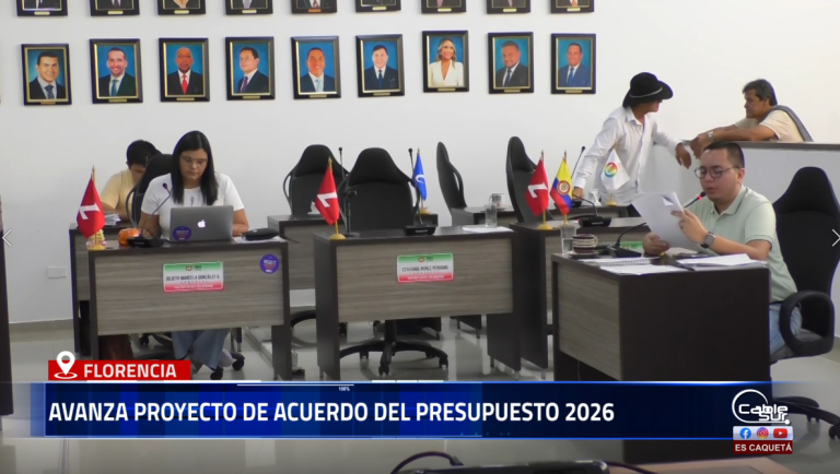 El proyecto de acuerdo del Presupuesto 2026, considerado esencial para la ejecución del Plan de Desarrollo, superó con éxito su segundo debate en el Concejo de Florencia.